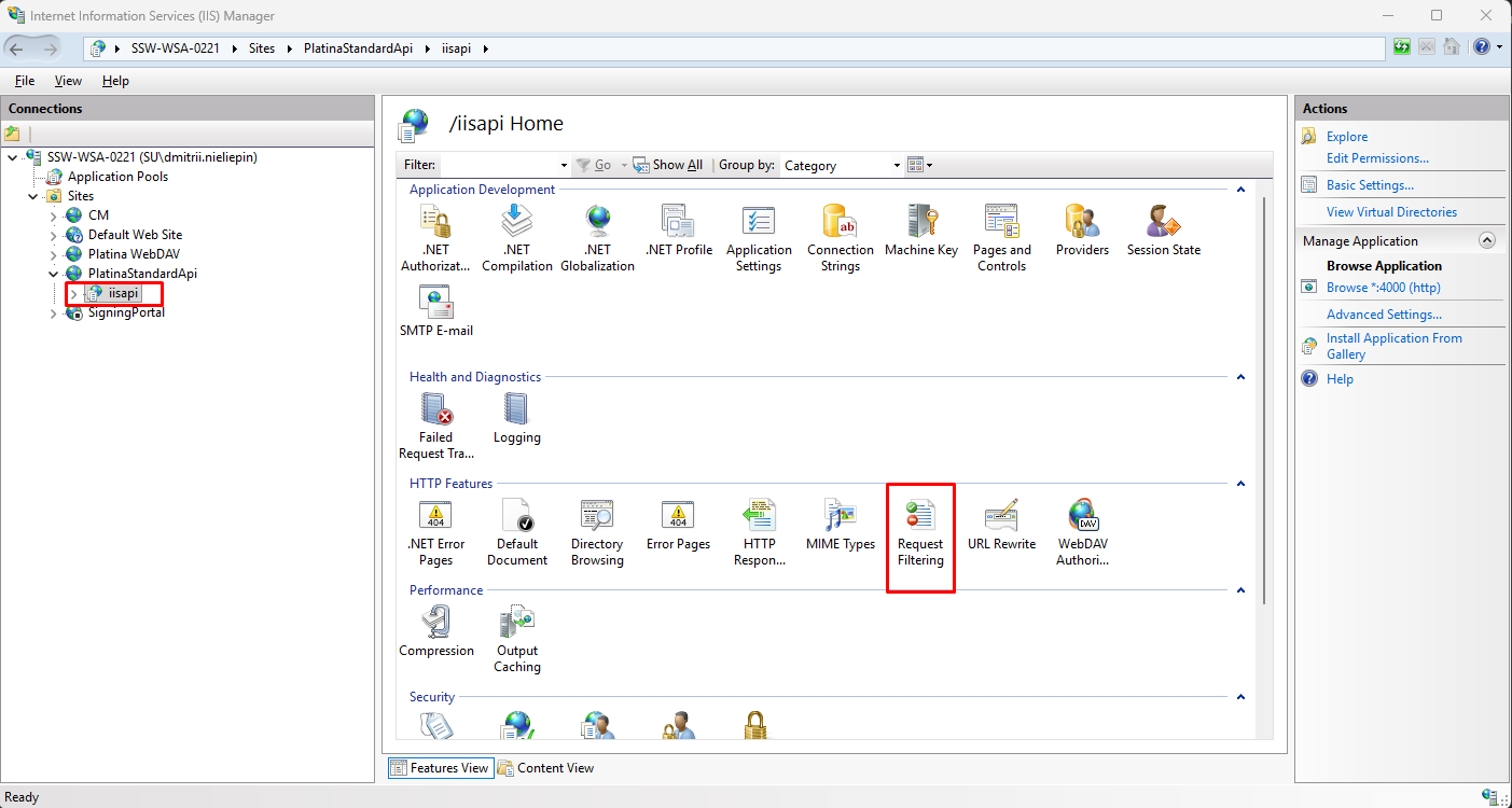 IIS Request Filtering